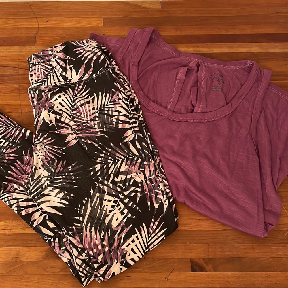Leggings and matching top set